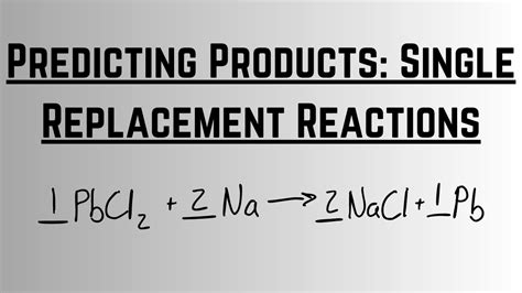 Single Replacement Reactions With Activity Series Predicting Products Youtube