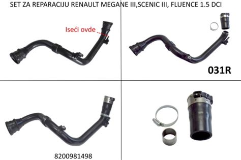 Intercooler Hose Renault Megane Iii Scenic Iii Dci Reparation Kit