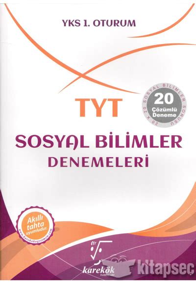 TYT Sosyal Bilimler Denemeleri Karekök Yayınları 9786057554505