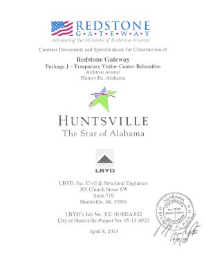 Fillable Online Appendix The City Of Huntsville Fax Email Print