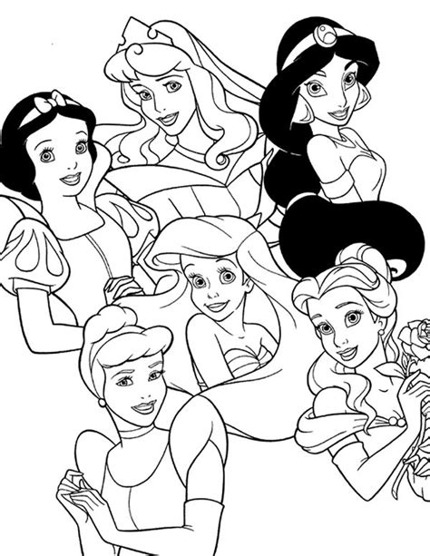 Disney Princess Coloring Printables