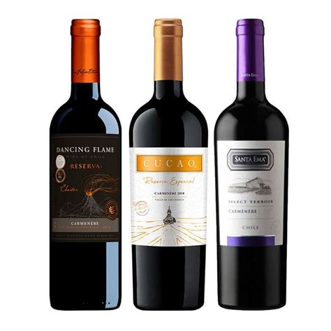 Booz Cl Trio Reservas Carmenere N X Vino Dancing Flame Reserva