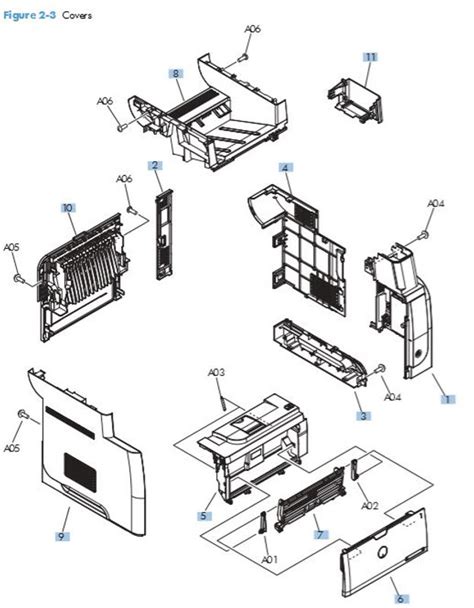 Part Diagrams Hp Laserjet Enterprise Mfp M M Printer