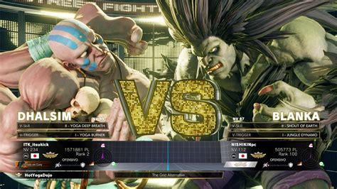 Sfv Champion Edition Itsukick Dhalsim Vs Nishikin Blanka Online