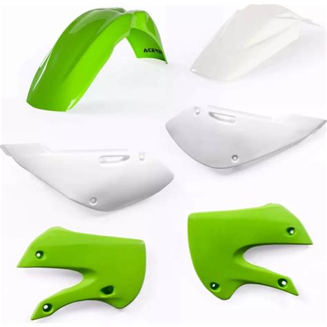 Kit Plastiques Acerbis Suzuki Kawasaki Replica 013 Blanc Vert Kit