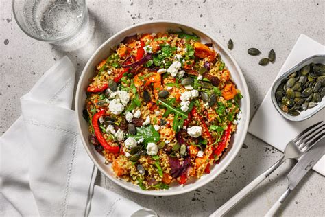 Salade orientale de boulgour légumes rôtis Recette HelloFresh