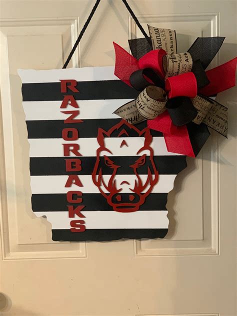 Arkansas State Razorback Door Hanger Razorback Door Hanger State Door