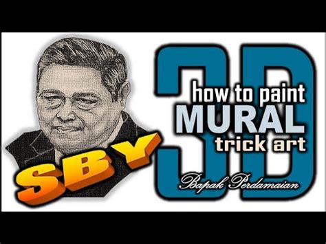 HOW TO PAINT Bapak SBY 3D Trick Art With Vector Art Technique In