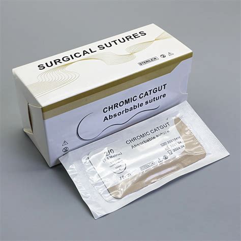 Chromic Catgut Absorbable Surgical Suture With Needle Suture And