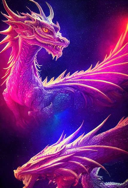 Premium Ai Image Cute Fairytale Purple Dragon Fairy Dragon Concept 3d