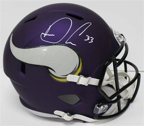 Dalvin Cook Signed Vikings Full Size Speed Helmet JSA COA Pristine