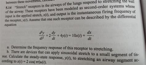 Solved "Stretch" receptors in the airways of the lungs | Chegg.com