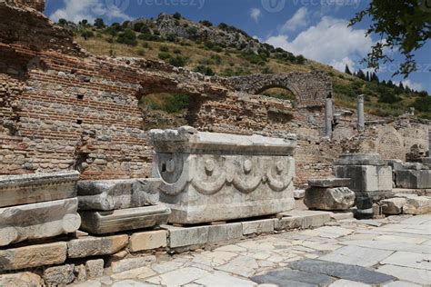 Ruins in Ephesus Ancient City 10246008 Stock Photo at Vecteezy