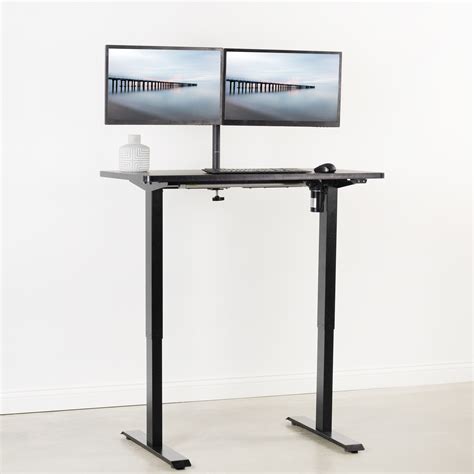 Vivo Black Electric Stand Up Desk Frame Single Motor Standing