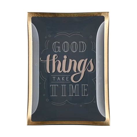 Love Plates Glasteller Good Things Take Time Gift Company