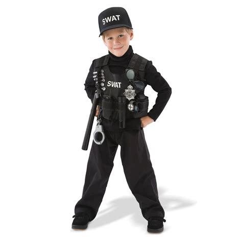 Kids Swat Team Halloween Costume In Black Teetot And Co Inc