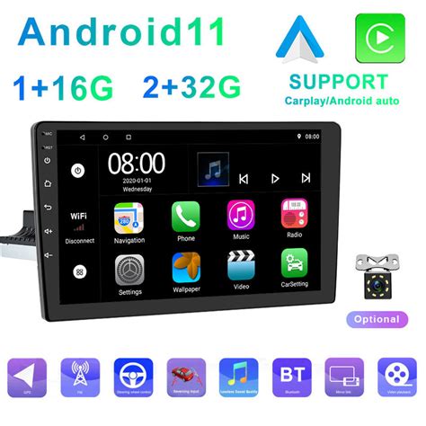 Multimedia Single Din Android Play 1024x600 2 5D IPS 10 Inch Single Din