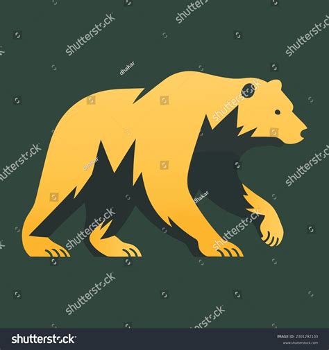 Polar Bear Vector Illustration Logo Style Stock Vector (Royalty Free ...