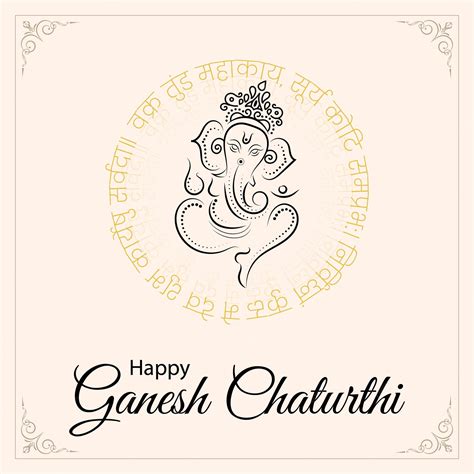 Premium Vector Vector Design For Ganesh Chaturthi Concept Vinayak Ganpati Bappa Morya Indian