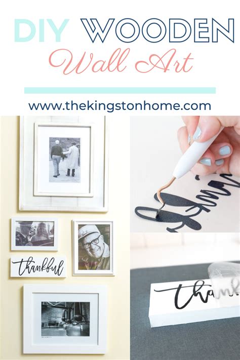 Wood Wall Art with Cricut Iron On - The Kingston Home