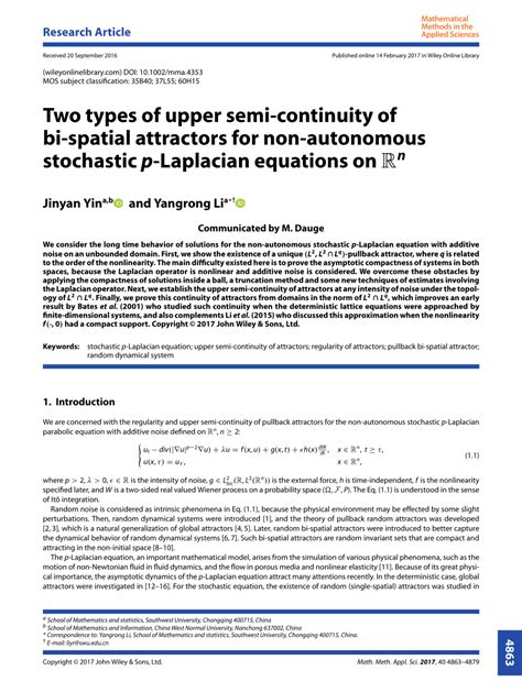 Pdf Two Types Of Upper Semicontinuity Of Bispatial Attractors For