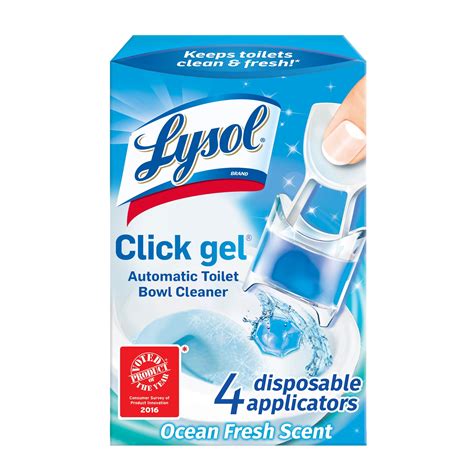 Lysol Click Gel Automatic Toilet Bowl Cleaner Ocean Fresh Scent 4ct Walmart Inventory