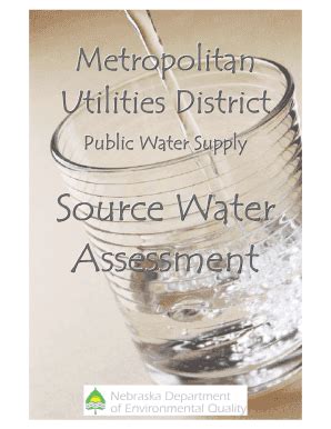 Fillable Online Source Water Assessment Metropolitan Utilities