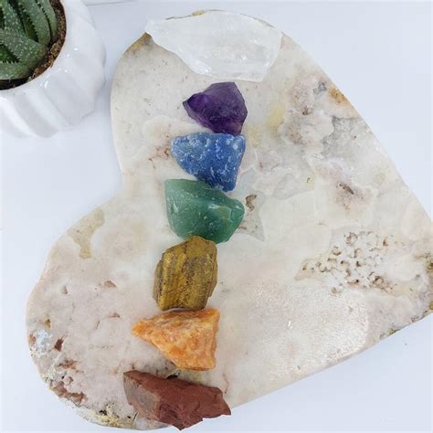 Comprar Kit Chakras Pedras Brutas Naturais Saj Cristais Pedras E