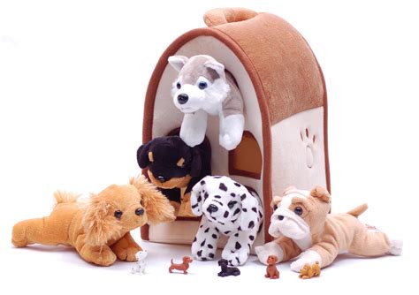 Miniature Stuffed Animal Dogs Pound Puppies Plush Toy Small Brown