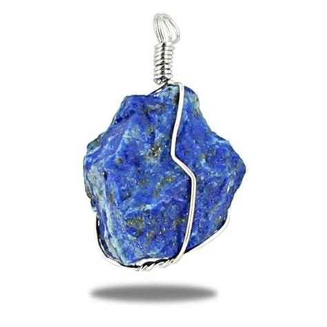 Pendentif Pierre Brute Wire Wrapping Lapis Lazuli Achat Vente