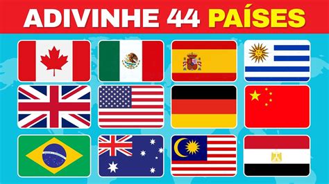 Jogo De Acertar Bandeiras - QUIZ DE BANDEIRAS DO MUNDO 🌍 | Você Consegue Acertar as 44? (Fácil ao ...