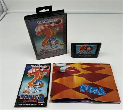 JEU SEGA MEGA Drive Sonic The Hedgehog 2 Module Avec Instructions