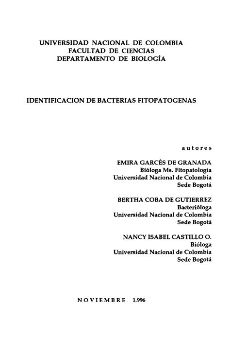 Identificación de bacterias fitopatogenas PDF