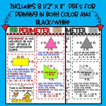 Perimeter Anchor Chart 3rd Grade Engage NY By Monkey Bars TPT