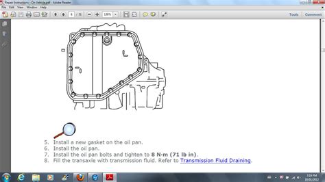 Transmission Pan Torque Sequence PANSA