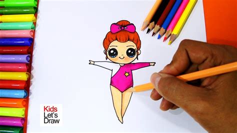 How To Draw A Gymnast Step By Step Easy