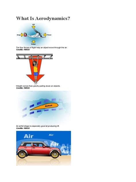 What Is Aerodynamics The Four Forces Of Flight Help An Object Move