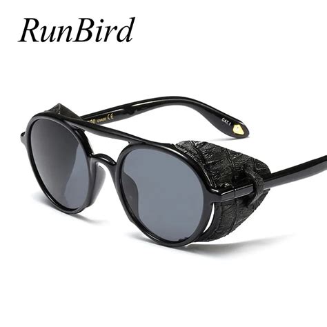 Gafas De Sol G Ticas De Cuero Steampunk Para Hombre Y Mujer Lentes