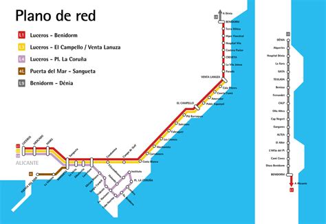 Tram Map - ALICANTE