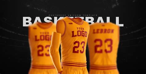 Basketball Uniform Jersey PSD template on Behance