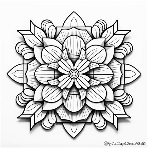 3d Geometric Design Coloring Pages - Free & Printable!