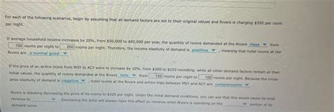 Solved For Each Of The Following Scenarios Begin By Chegg