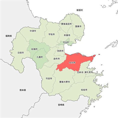 大分県大分市の地図 Map It マップ・イット