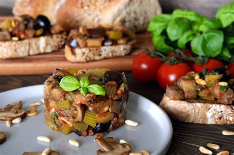 Caponata Sizilianische Gem Sevorspeise Cookinesi Rezept