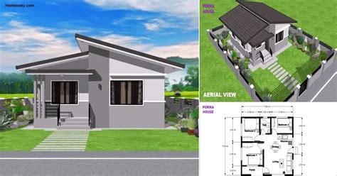 Sqm With Bedroom Simple Small House Design Idea Floor Plan