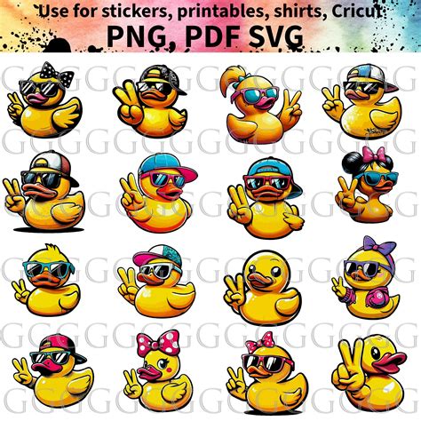 Rubber Duck Wave Digital Files Svg Png Pdf Printables Shirts Cricut