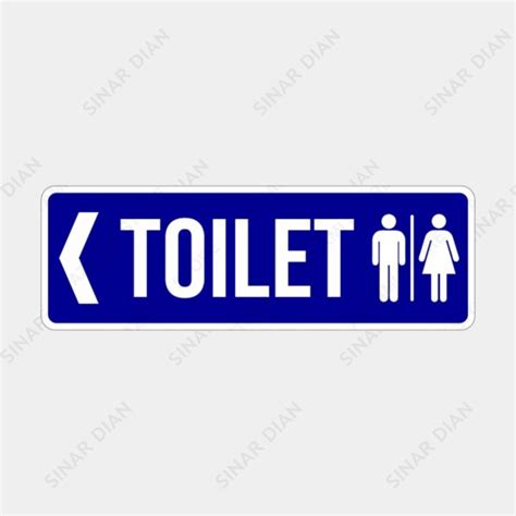 Rambu Sign Petunjuk Arah Toilet Cm X Cm Akrilik Lazada Indonesia