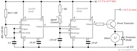 PWM Circuit Diagram Using 555 Timer IC