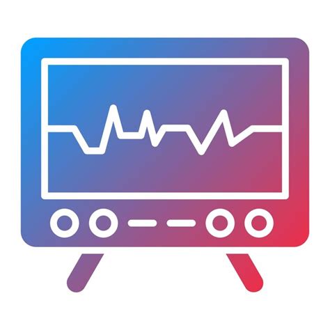 Imagen Vectorial Del Icono Del Cardiograma Se Puede Utilizar Para Los