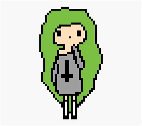 Pixel Art Girl Grid, HD Png Download , Transparent Png Image - PNGitem